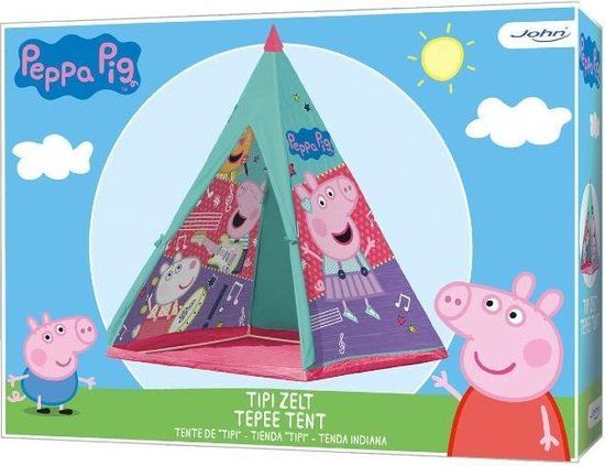 John Peppa Pig Tipi Tent - 100 x 100 x 140 cm - 3+ years