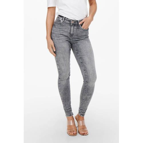 ONLY ONLPOWER Mid Waist Skinny Jeans - Grey