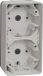 Schneider Electric Opbouwbehuizing 2-voudig Verticaal - Opbouw - Polarwit - Mureva Styl - MUR39912