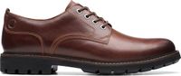 Clarks Batcombe Tie Derby-schoen voor heren, donkerbruin leer, maat 41.5