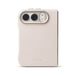 DECODED Echt Leren Hoesje - Geschikt voor iPhone Duo - ECCO-Leer - Geschikt voor MagSafe - Metalen Camerabescherming - Beige