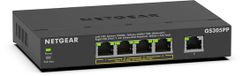 NETGEAR GS305PP - 5-poorts Gigabit Ethernet PoE+ Unmanaged Switch (83W)