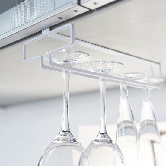 Yamazaki Tower Hangend Wijnglasrek - Zwart