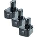 vhbw 3x batterie compatible avec Hitachi FDV12DV, FDV 12DV, FDS12DVC, DS 12DVF3, FDS 12DVC, DW18D, DW 18D, FWH12DC2 outil (2100 mAh, NiMH, 12 V)