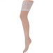Apollo Sokken-Online Net stay-up kousen met kanten rand – White – S-M