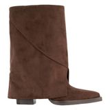 Graceland Western Suede Boots - Brown