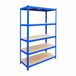 Merkloos / Sans marque Relaxdays Stellingkast - 200 x 120 x 50 cm - 875 kg - blauw