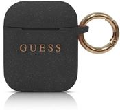 Guess Silicone Case voor Apple Airpods 1 & 2 - Zwart