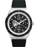 Timex Q Vintage-Inspired TW2Y56800 Horloge - Leer - Zwart - Ø 40 mm