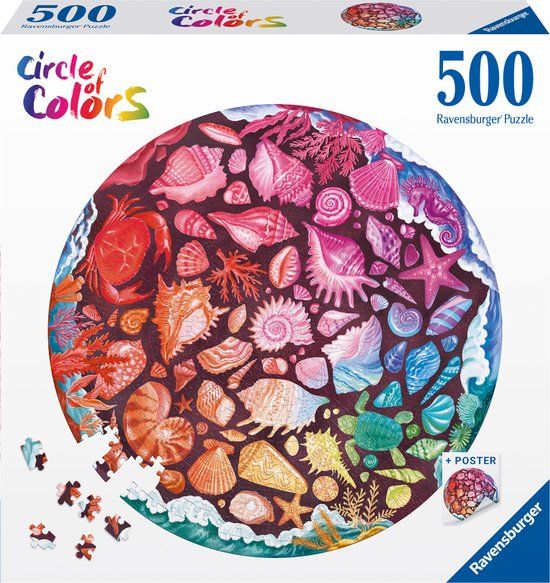 Ravensburger Circle of Colors Seashells - Puzzle - 500 Pieces