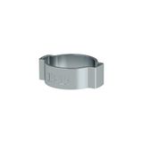 Riegler 2-oorslangklem, glanzend verzinkt staal (W1), spanbereik 31,0-34,0 mm, bandbreedte 9,5 mm