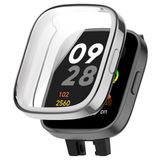 Wigento Xiaomi Redmi Watch 3 TPU horlogekast met zilverkleurige coating