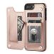 Stuff Certified Retro iPhone XS Max Leren Flip Case Portefeuille - Wallet Cover Cas Hoesje Rose Gold