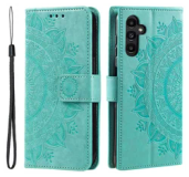 Selected by GSMpunt.nl Mandala Book Case Geschikt voor Samsung Galaxy A56 - Hoesje met Pasjeshouder Groen