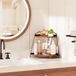 Merkloos Counter Organizer 2 Tier Corner Vanity Plank - Houten Badkamer Organisatoren en Opslag voor Huidverzorging - Wit 2 Pack