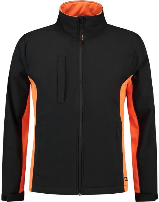 Tricorp soft shell jack bi-color - 402002 - zwart/oranje - maat XL
