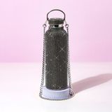 bez marki Paris Hilton Diamanten Drinkfles 750ml - Zwart met Ketting