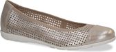 Caprice Dames Ballerina 9-22151-42 341 G-breedte Leer Bruin Maat 39 EU
