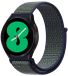By Qubix - Sport Loop nylon bandje - Blauw met groene band - Geschikt voor Xiaomi Redmi Watch 5 Active / Redmi Watch 5 Lite