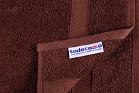 Todocama Handdoeken, 100% katoen, 550 g/m², extra zacht, 5503, zeer absorberend en sneldrogend, chocoladebruin, 100 x 150 cm, 2 stuks