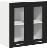 vidaXL Hangkast Zwart Eiken 60 x 31 x 60 cm Bewerkt Hout