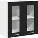 vidaXL Hangkast Zwart Eiken 60 x 31 x 60 cm Bewerkt Hout