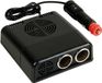 Lampa Omvormer 24 -> 2x 12 Volt (samen 8 ampère) Zwart