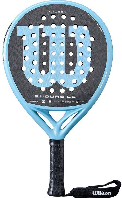 Wilson Endure Ls V1 Padelracket - Zwart / Lichtblauw