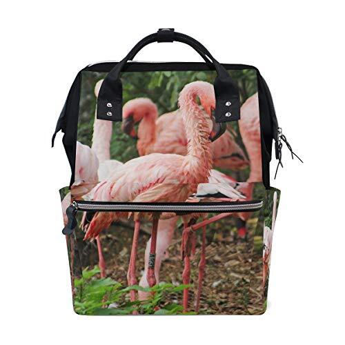 MONTOJ Awesome Animal Flamingo canvas Reistas Campus Rugzak