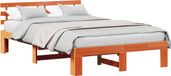 vidaXL - Bedframe - Wasbruin - 140 x 190 cm - Massief grenenhout