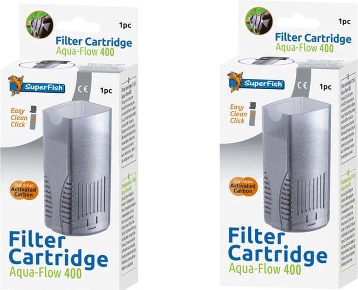 SuperFish - Filtercartridge Aqua-Flow 400 - 2 stuks