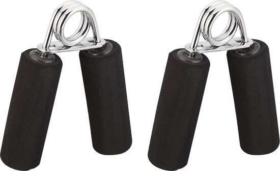 Relaxdays Handknijper Fitness - Set van 2 - Zwart