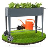 AREBOS Verhoogd plantenbed Metalen groentebed Plantenbak Metalen bed Bloembed