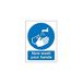 Seco Now Wash Your Hands teken, 150mm x 200mm - Zelfklevend Vinyl