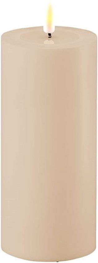 Deluxe Homeart - Led Kaars OUTDOOR Dust Sand 7,5 x 15 cm
