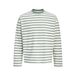 JACK & JONES JUNIOR oversized gestreepte longsleeve met backprint - groen