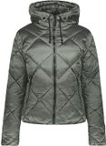 Geisha Gewatteerde Winterjas Met Capuchon 68513 21 Dark Green Dames Maat L