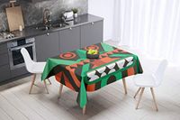 Bonamaison Tafelkleed, Anti-Mold, Sneldrogend, Waterdicht, 100% Polyester Tafellaken, 140cm x 140cm - Ontworpen en Vervaardigd in Turkije