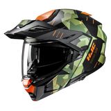HJC i80 Roki Zwart Groen Oranje Adventure Motorhelm Maat XL
