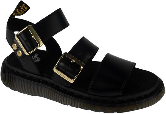 Dr. Martens Josef Plateau Sandalen Zwart Leer Dames EU 36