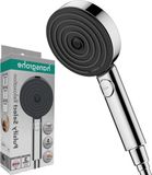 Merkloos Pulsify Select S - Douchekop ronde Handdouche 105 mm - 3 jets PowderRain - anti-kalk functie chroom.
