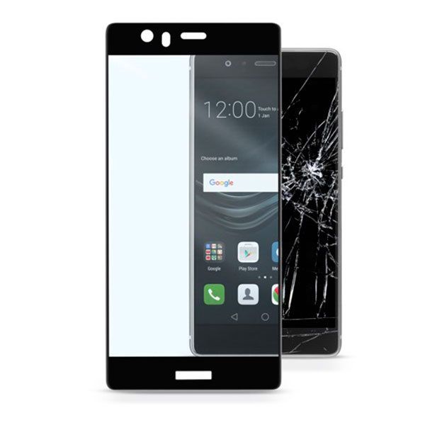 CellularLine TEMPGCABP9K Screenprotector Huawei P9 - Gehard Glas - Zwart/Transparant