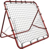 vidaXL Voetbal kickback rebounder verstelbaar 100x100 cm - Rood