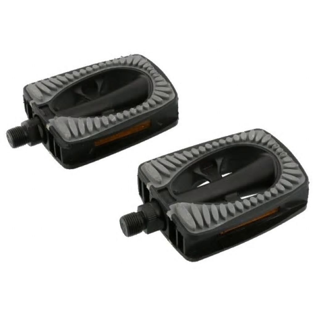 Simson Pedalen Set Metropool Comfort 9/16 Inch Grijs/zwart