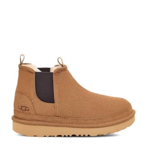 UGG K Neumel Chelsea gevoerde suède enkelboots camel