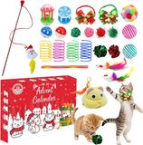 Merkloos / Sans marque SHENZHEN MAIGAN TECHNOLOGY CO.,LTD Adventskalender 2026 - Katten Adventskalender - 24 Katten Speelgoed