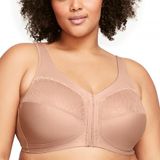Glamorise 1210 MagicLift Beha met natuurlijke vorm voor vrouwen, grote maten, betere houding, zonder beugel., Cappuccino, 120C