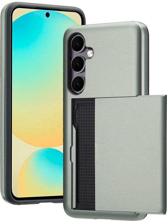 imoshion Hoesje met Pasjeshouder - Geschikt voor Samsung Galaxy S24 FE - Donkergroen