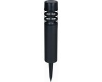 Luxform Solar tuinlamp - 1x - zwart - LED Softtone effect - oplaadbaar - D6,2 x H38,8 cm