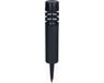 Luxform Solar tuinlamp - 1x - zwart - LED Softtone effect - oplaadbaar - D6,2 x H38,8 cm